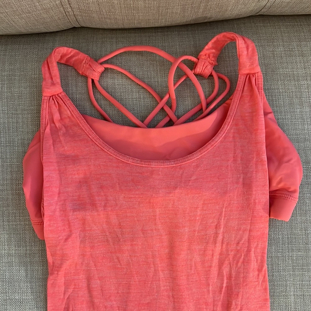 Hot Pink Lululemon workout top